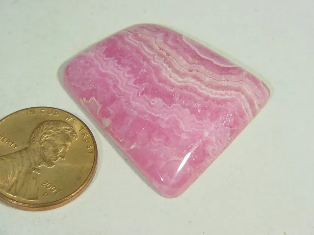 BUTW 46.5ct Rhodochrosite 29mm X 25mm Free Form Lapidary Cabochon 7582B