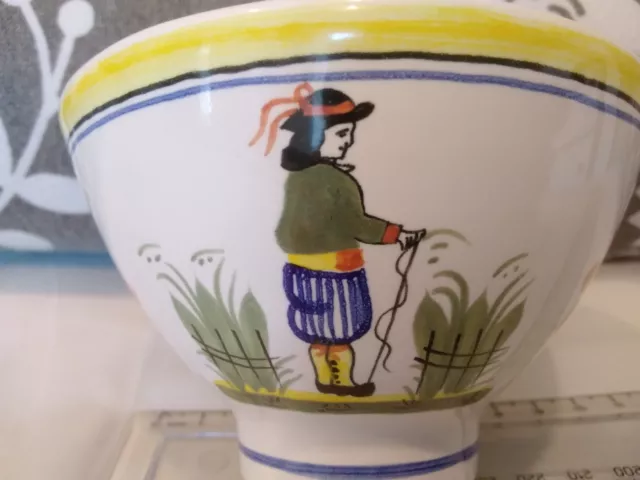 HB Henriot Quimper Traditional Breton Painted Cup Bowl Easter Gift