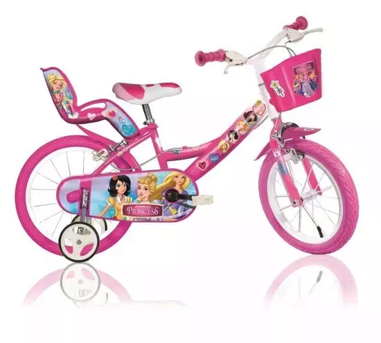 Dino Princess Toon Kids Bike 14" Wheel Cycling Bicycle Single Speed Pink