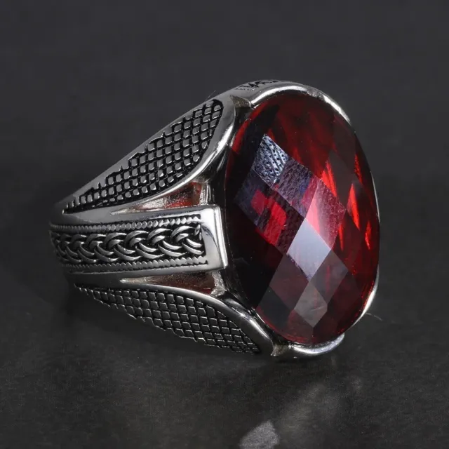 Handmade Middle Eastern Style Vintage 925 sterling silver ring For Men