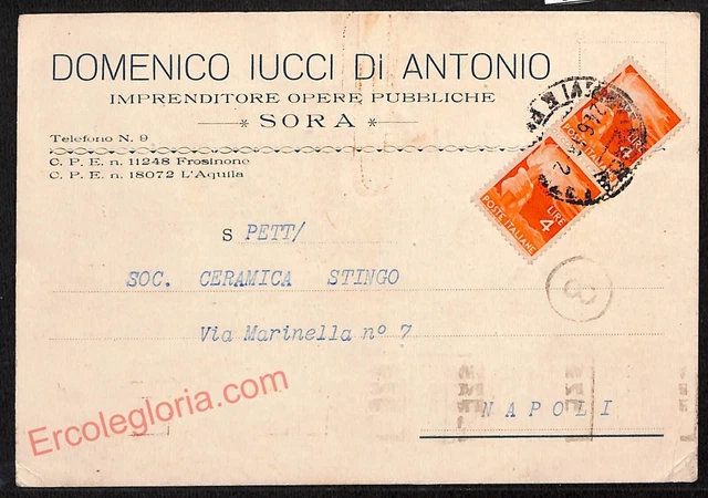 ag0729 - CARTOLINA D'EPOCA - Frosinone Provincia - Sora