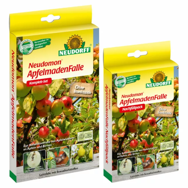 Neudorff Neudomon Apfelmaden Falle + Nachfüllpack - Apfelwicklers Apfelbaum