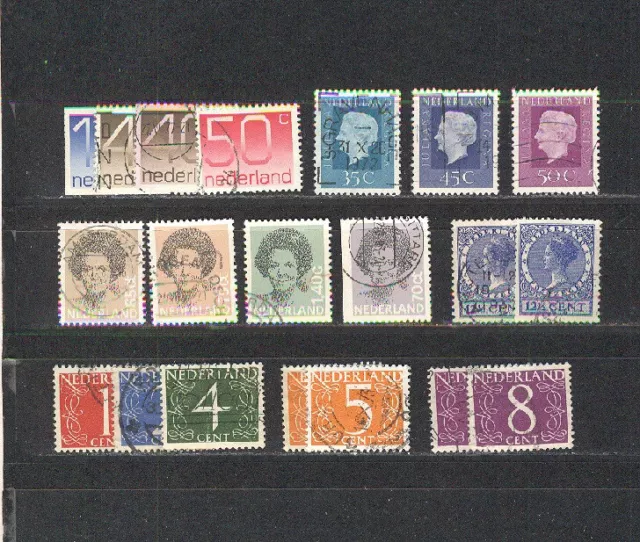 Briefmarken Niederlande 1 Lot Dauerserien gestempelt