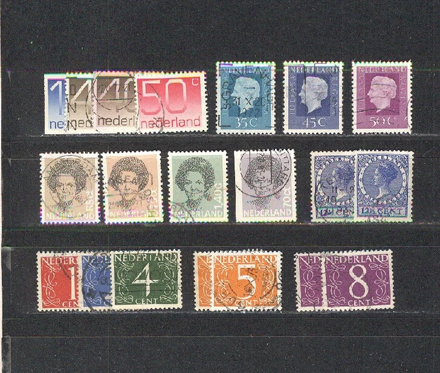 Briefmarken Niederlande 1 Lot Dauerserien gestempelt