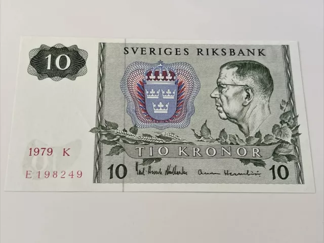 Sweden BANKNOTE 10 Kronor 1979 Sveriges Riksbank