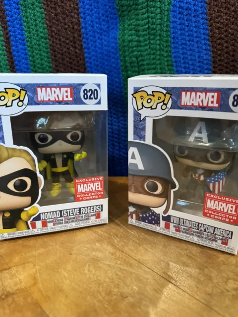 Captain America Funko POP! Marvel Exclusive Nomad And WWII Ultimate