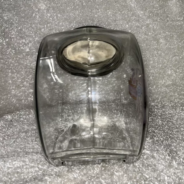 Hersheys Chocolate Company Tilt Glass Jar Canister Storage Lid Vintage (?) 2