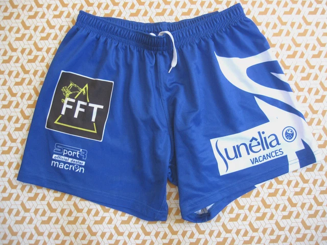 Short De Rugby Proact Vintage – Bédarieux, FFR, Bleu, Homme Taille L, Porté