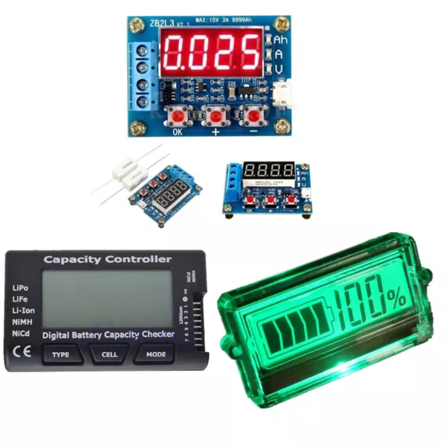 18650 Li-ion Lead-acid Waterproof LCD Battery Capacity Tester 7 Digital  BSG