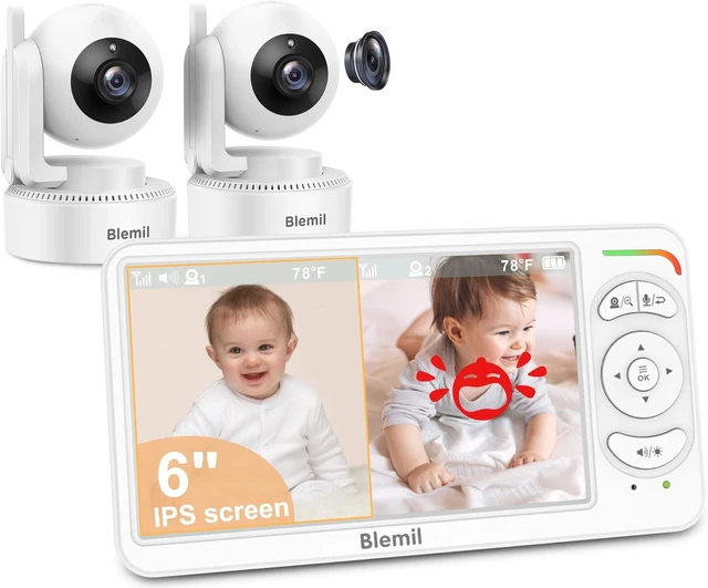 12/mo - Finance BUASLK Baby Monitor With Camera And Audio, 5" Screen Video Baby Monitor With Temperature Sensor, Two Way Talk And Remote Pan-tilt-Zoom Camera, Night Vision And 960ft Range. | Buy