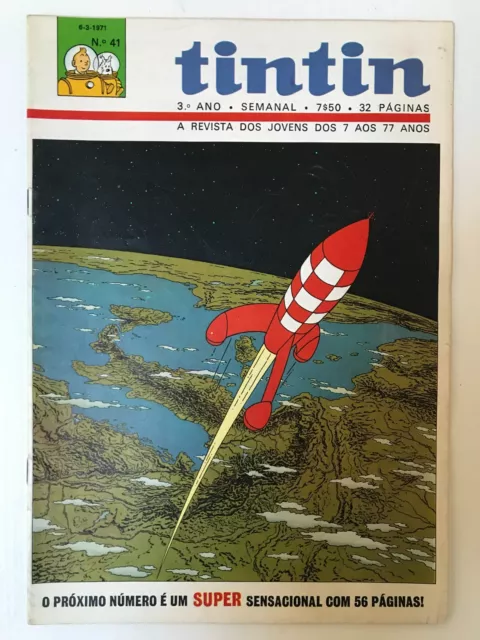 Revue Tintin Portugal 1971 Lucky Luke Asterix Blake et Mortimer Ric Hochet Alix