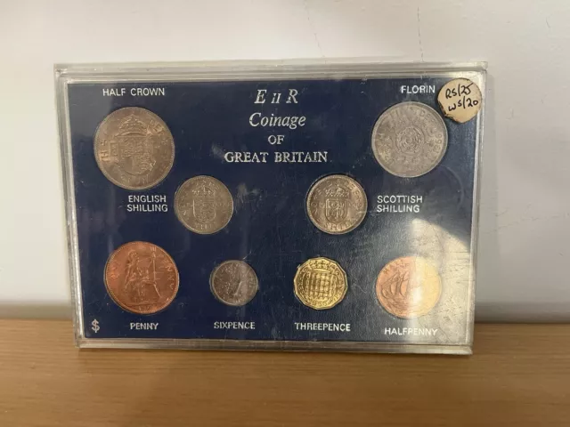 Vintage 1966 Pre-Decimal Coinage of Great Britain | Uncirculated  Set