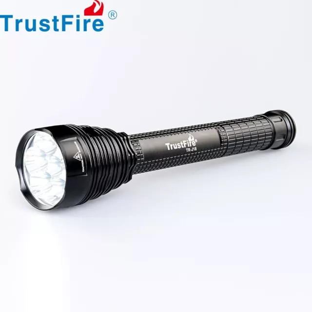 TrustFire J18 Powerful LED Flashlight 7x XM-L T6 8000LM Tactical Torch Lamp