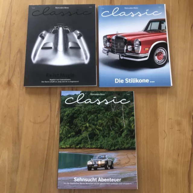 3 x Mercedes-Benz Classic Magazin  Ausgabe 2/2022 , 1/2023, 2/2023 Zeitschrift