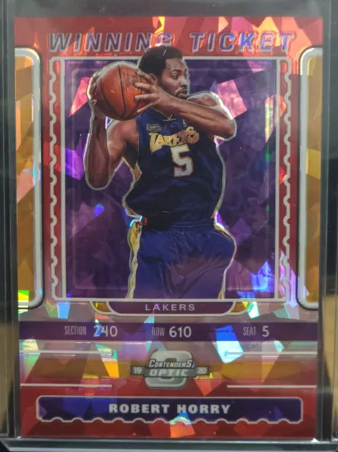 2019-20 Panini Optic Contenders Winning Ticket Red Ice Prizm Robert Horry #3