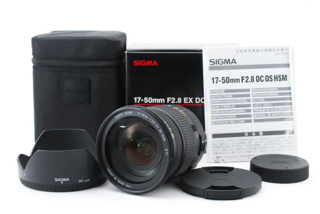 Sigma DC 17-50mm f/2.8 HSM EX DC Lens For PENTAX/RICOH Near Mint BOX case Japan