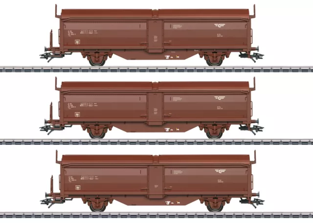 Marklin 47302 HO NSB Type Tbis Sliding Roof / Sliding Wall Car (Set of 3)