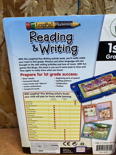 LEAP FROG LEAPPAD plus Writing Reading Writing time 1st grade book ...