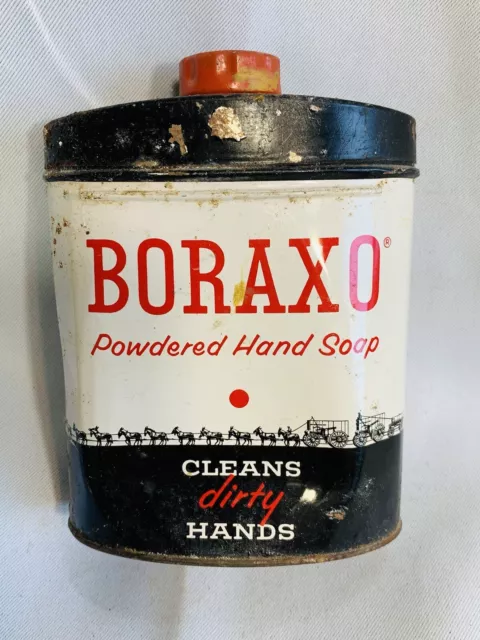 Boraxo Powdered Hand Soap Tin Vintage Advertising Tin 
