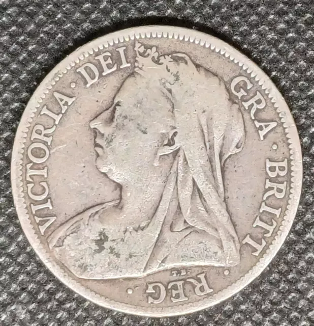 1894 Queen Victoria .925 Silver Half Crown