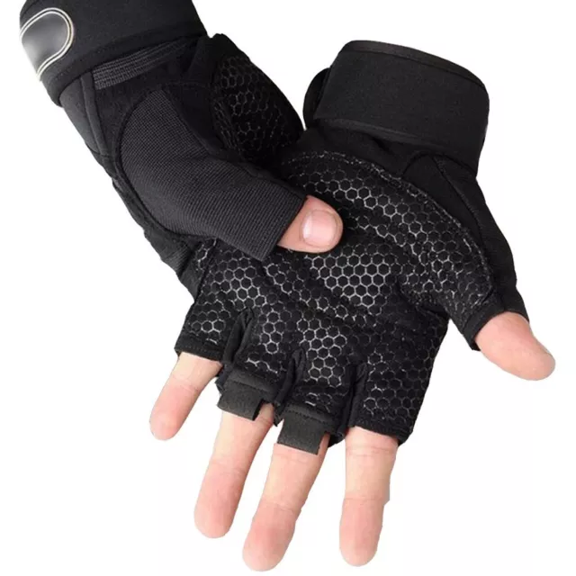 Gants de Fitness Haltérophilie Musculation Epais Résistants Mitaines Sport