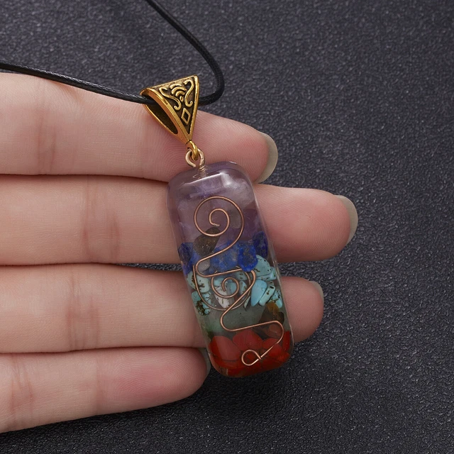 Orgone Chakra Pendant Reiki Healing EMF Protection Radiation Protection