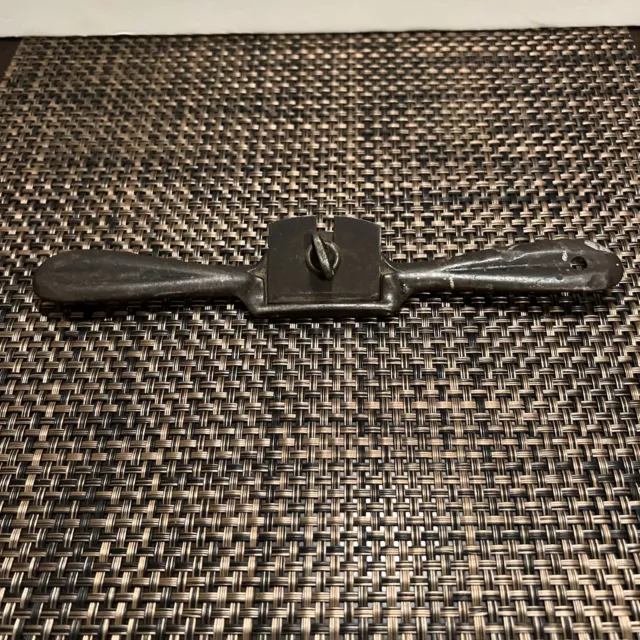 Vintage Stanley No. 53 Flat Bottom Adjustable Throat Spokeshave Antique