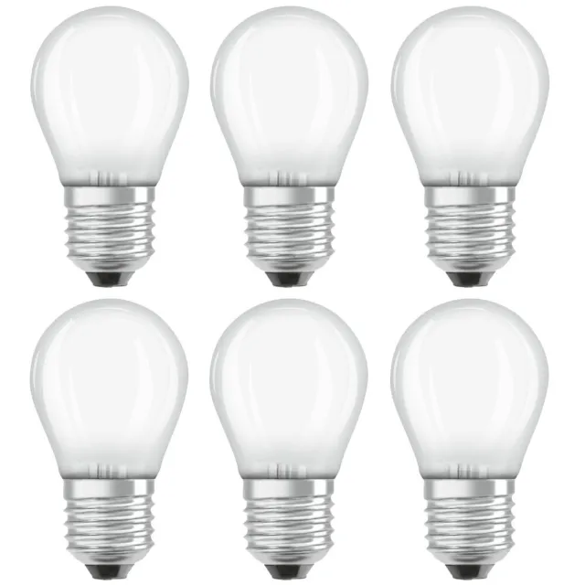 6 x Osram LED Filament Leuchtmittel Tropfen 1,5W = 15W E27 matt 136lm warmweiß