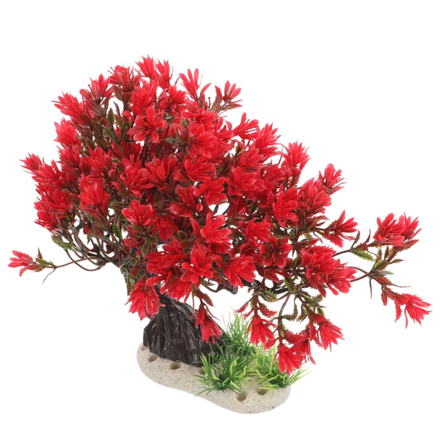 Fish Tank Landscaping Tree Plastic Artificial Plants Aquarium