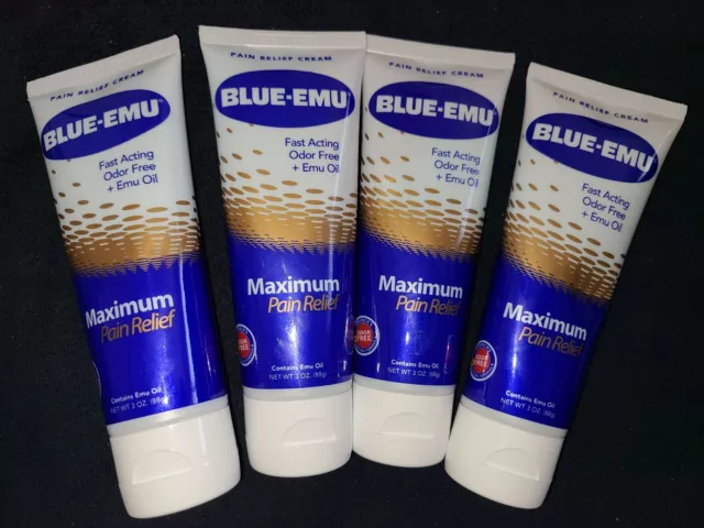 (4) Blue-Emu Maximum Pain Relief/Arthritis, Muscle Pain