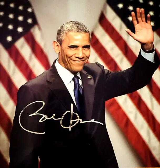 Barack Obama Autographed Signed 8.5 x 11 USA President VS COA