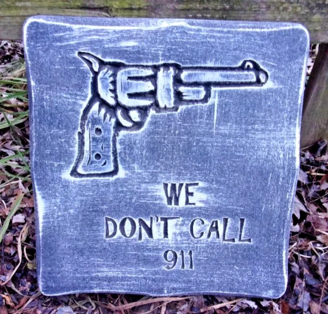 Plaster cement gun plaque plastic mold mould plaster concrete casting