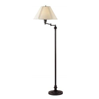 Cal Lighting Swing Arm 59" Height Metal Floor Lamp, Dark Bronze - BO-314-DB