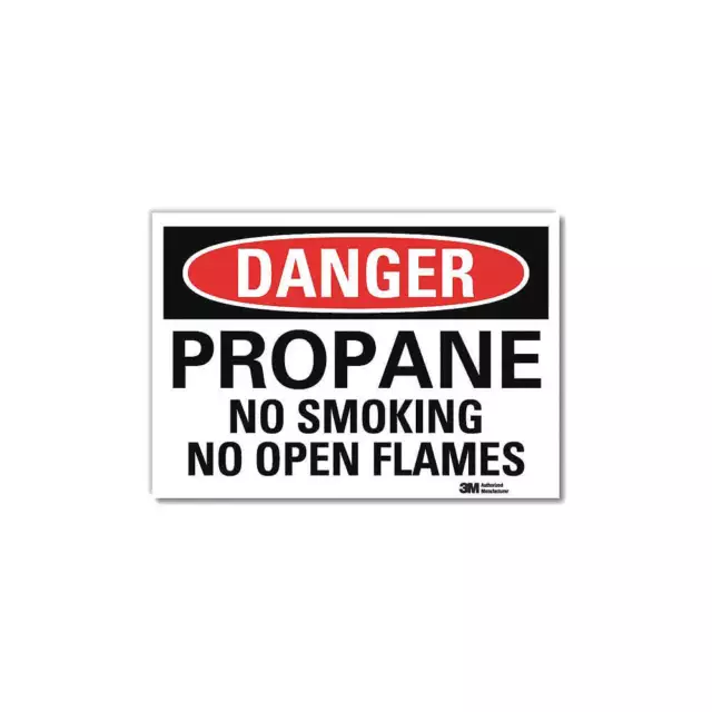 LYLE U3-1937-RD_14X10 Danger Sign,10inx14in,Reflctv Sheeting