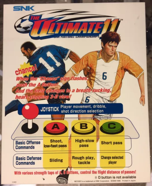 Ultimate 11 Super Sidekicks 4 - Neo Geo Arcade Marquee Ultimate 11 Super Sidekicks 4 - Neo Geo Arcade Marquee