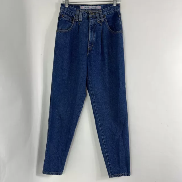 Vintage 80's Zena Jeans Womens Size 10 Mom High Rise Tapered 100% Cotton USA VTG