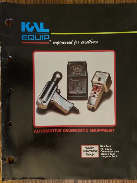 KAL Equipment Dealer's Catalog Form No. 782 ~ Engine Analyzer, Volt Ammeter plus