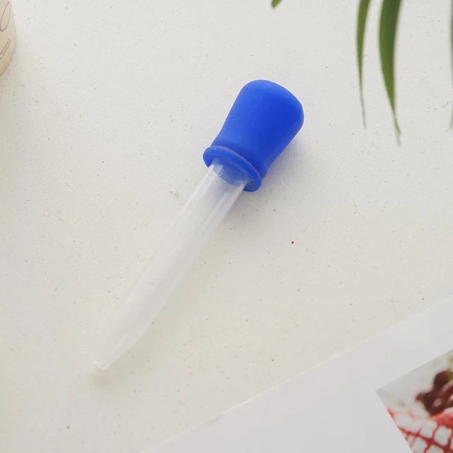5ml Clear Plastic Silicone Pipette Liquid MedicIne For Baby Kids Dropper T4I7