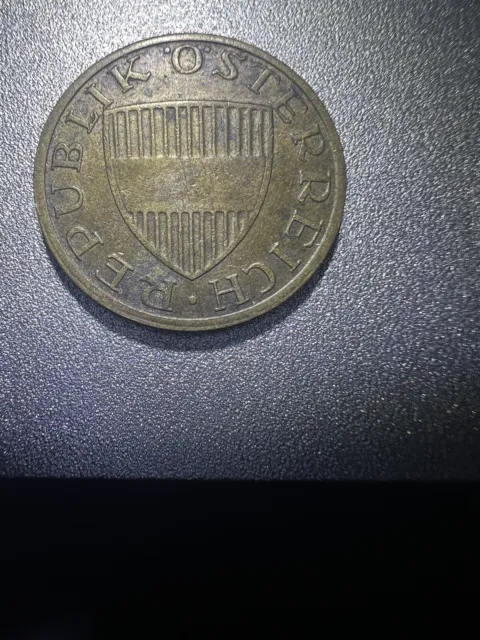 1961 Austria 50 Groschen--Aluminum Bronze Composition Coin  Km#2885