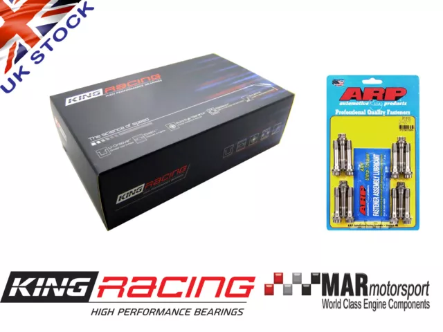 KING RACE Big End / Con Rod Bearings BMW E46 M3 3.2 S54B32 + M10 x 45 ARP Bolts