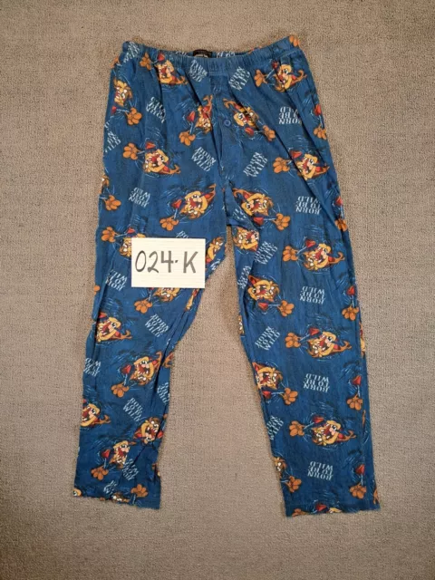 Looney Tunes Taz Lounge Pants Sz M Born To Be Wild Pajama Bottoms