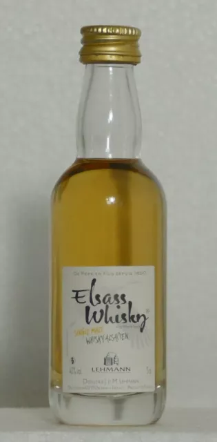 Elsass Single Malt Whisky  Alsacien 5cl  Mini 40% France