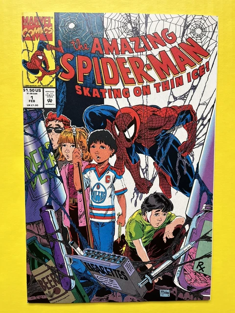 Amazing Spider-Man Skating on Thin Ice #1 Marvel Comics 1993 McFarlane BEAUTY