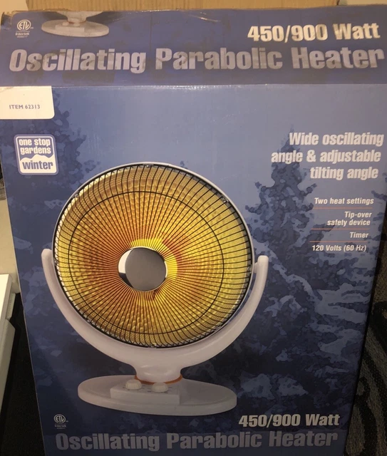400/900 WATT OSCILLATING Parabolic Heater Residential Industrial