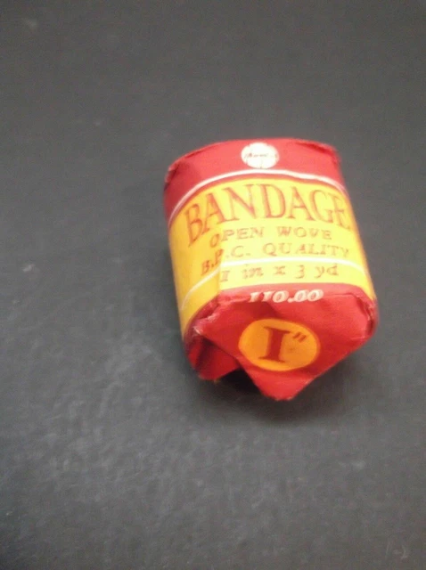 VENDAJE DE TEJIDO ABIERTO Vintage Calidad BPC1 PULGADA Suministros de... 2