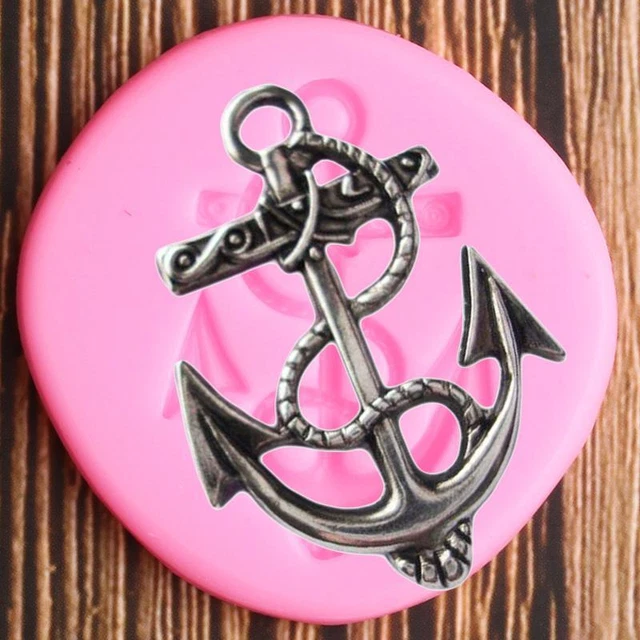 Anchor Fondant Silicone Mold Cake Chocolate Gumpaste Mould Clay Resin Tool Anchor Fondant Silicone Mold Cake Chocolate Gumpaste Mould Clay Resin Tool