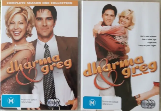 Dharma And Greg Complete Season 1 & 2 DVD Comedy Romance Sitcom Jenna Elfman R4