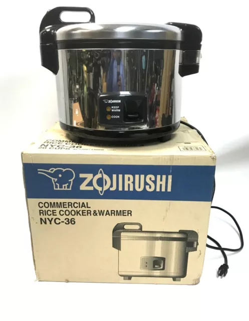 Zojirushi NYC-36 20-Cup Commercial Rice Cooker Warmer Stainless Steel