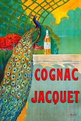 Poster Manifesto Locandina Pubblicitaria Stampa Vintage Bevanda Cognac Drink