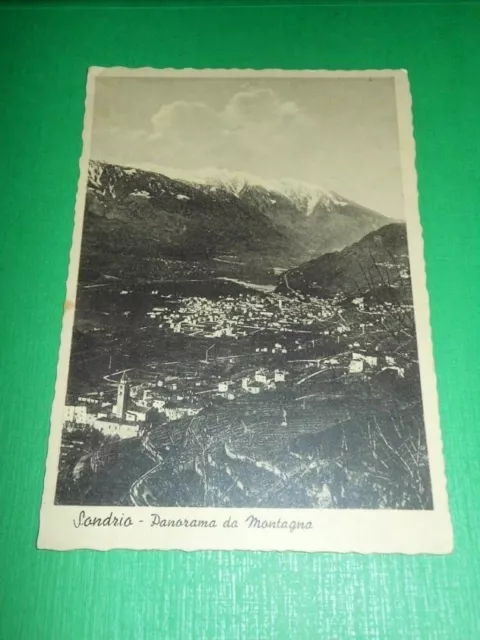 Cartolina Sondrio - Panorama da Montagna 1950 ca.
